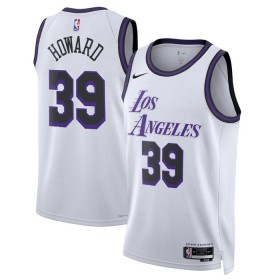 Canotte Uomo Los Angeles Lakers 22 Dwight Howard 39 Nike 2022-23 City Edition Bianco Swingman
